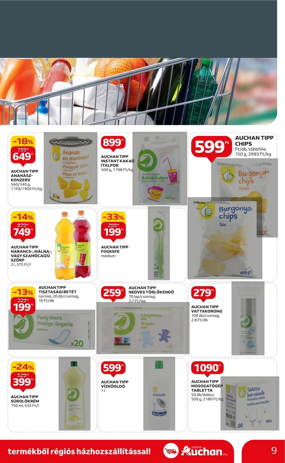 Auchan akciós újság Hipermarket 09.28–10.04 – 9. oldal