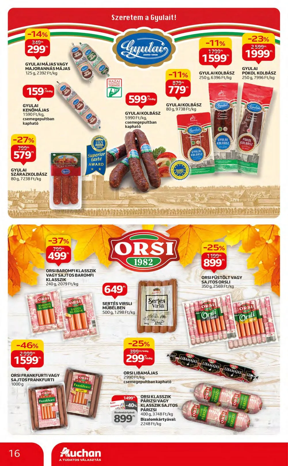 Auchan akciós újság Hipermarket 10.05–10.11 – 16. oldal