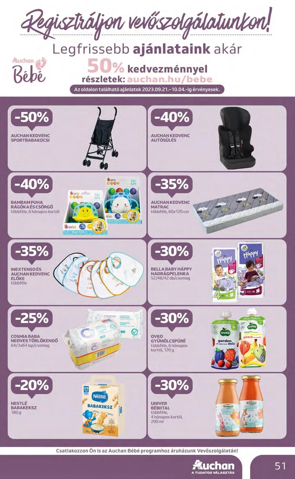 Auchan akciós újság Hipermarket 10.05–10.11 – 51. oldal