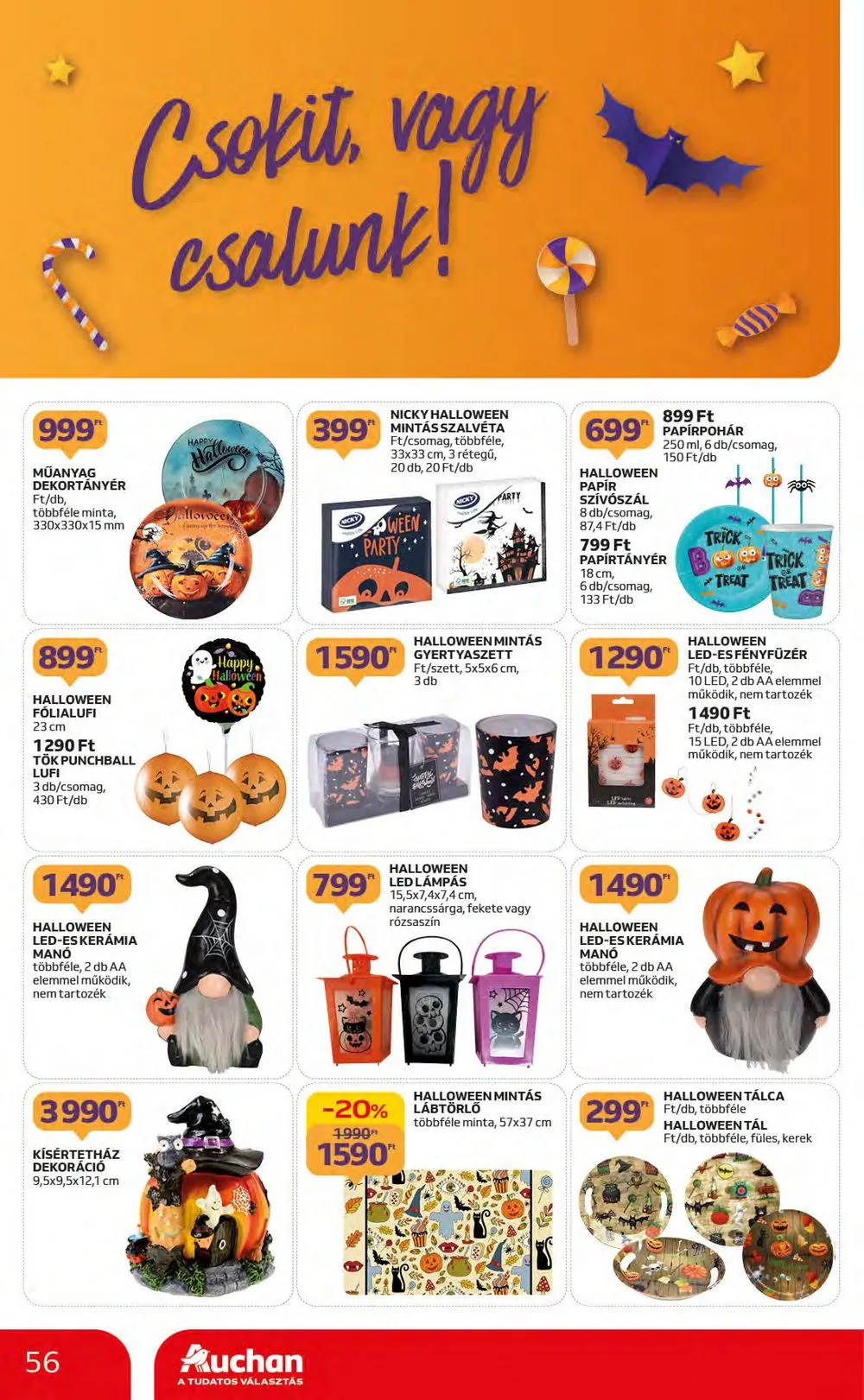 Auchan akciós újság Hipermarket 10.05–10.11 – 56. oldal