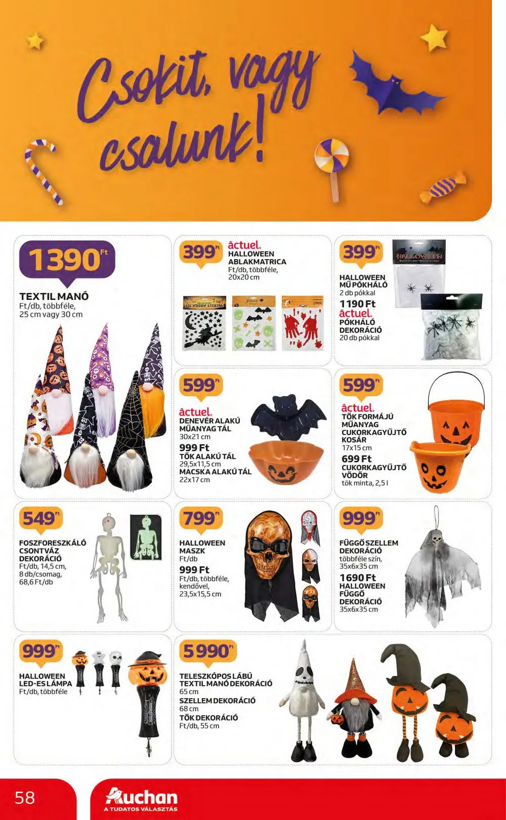 Auchan akciós újság Hipermarket 10.05–10.11 – 58. oldal