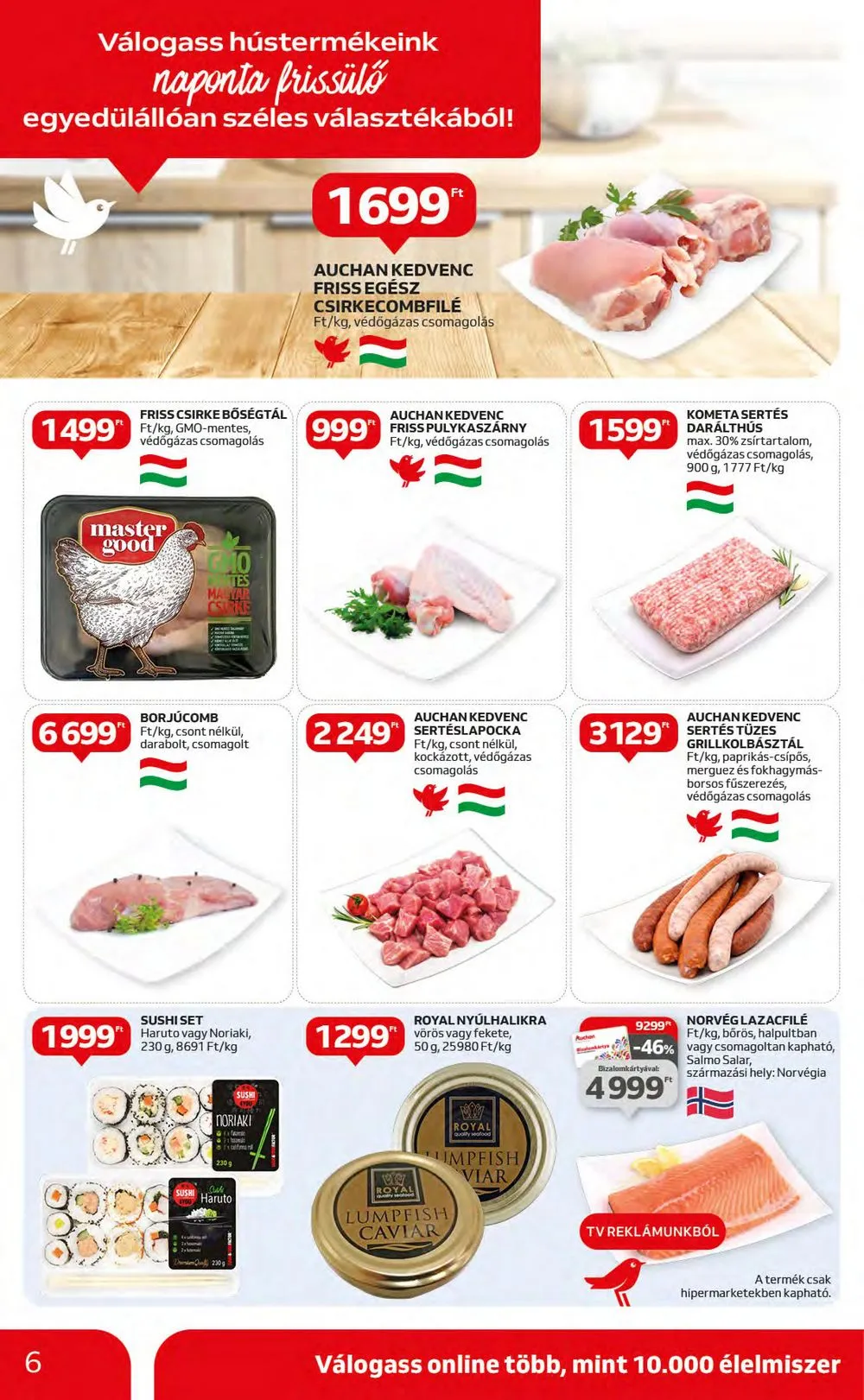 Auchan akciós újság Hipermarket 10.05–10.11 – 6. oldal