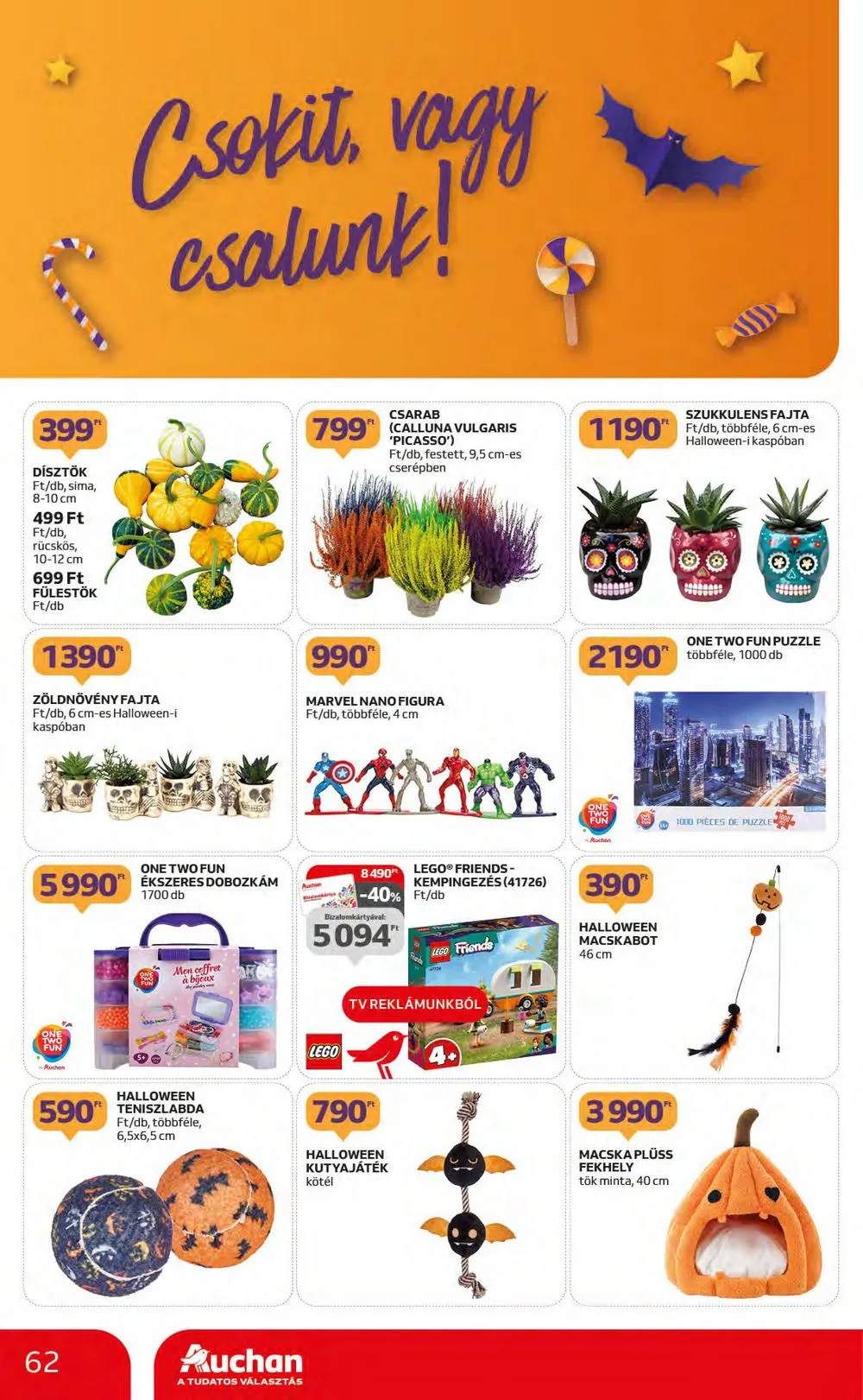 Auchan akciós újság Hipermarket 10.05–10.11 – 62. oldal