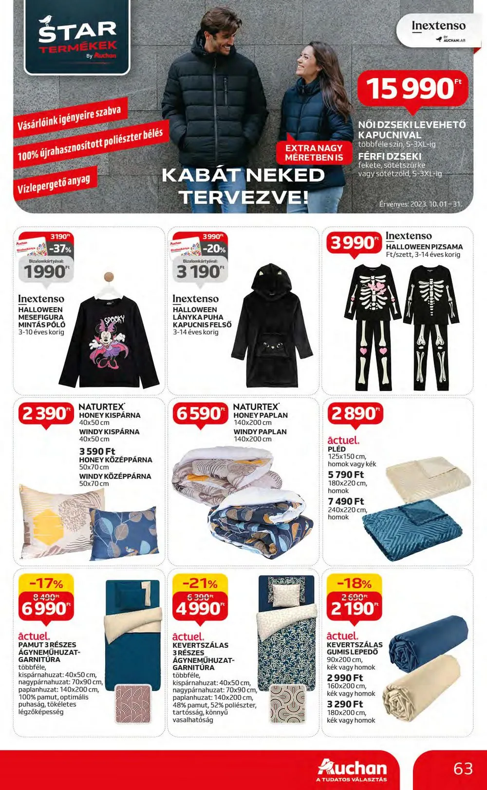 Auchan akciós újság Hipermarket 10.05–10.11 – 63. oldal