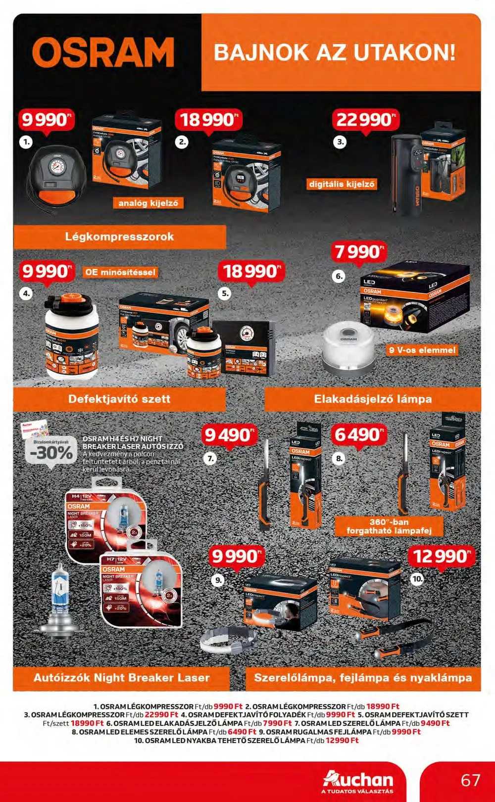 Auchan akciós újság Hipermarket 10.05–10.11 – 67. oldal