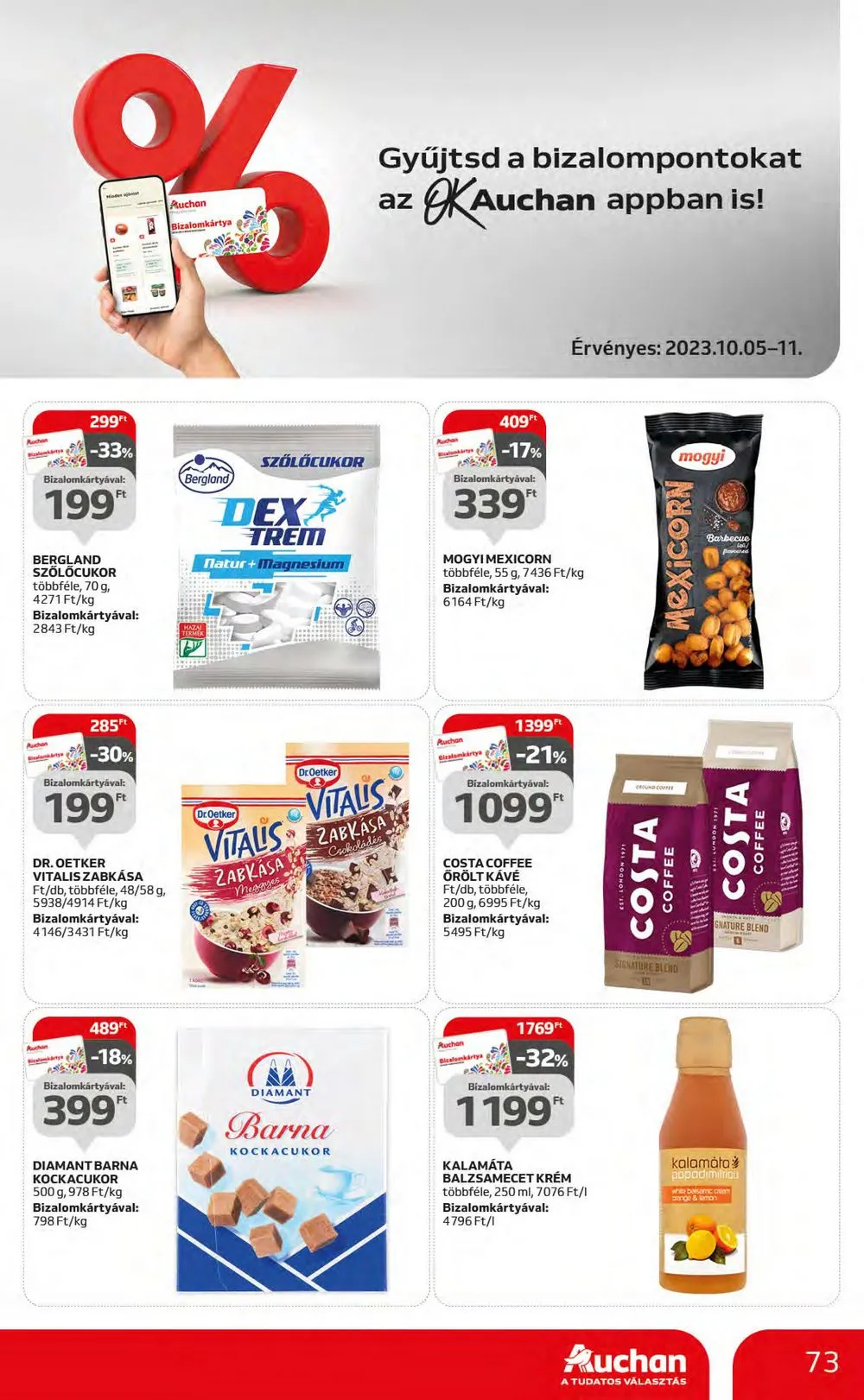 Auchan akciós újság Hipermarket 10.05–10.11 – 73. oldal