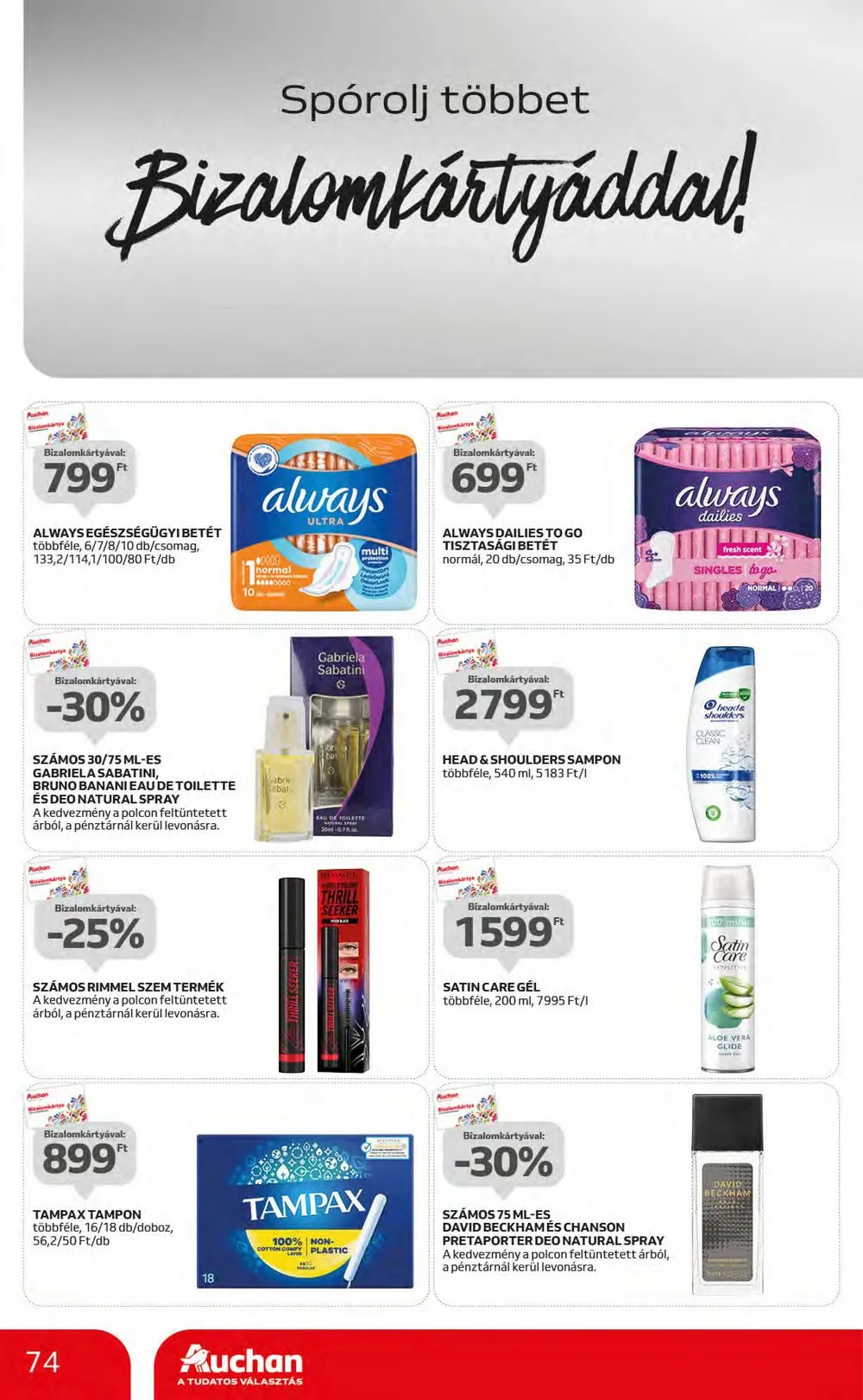 Auchan akciós újság Hipermarket 10.05–10.11 – 74. oldal