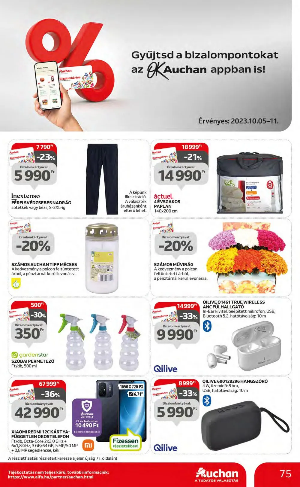 Auchan akciós újság Hipermarket 10.05–10.11 – 75. oldal