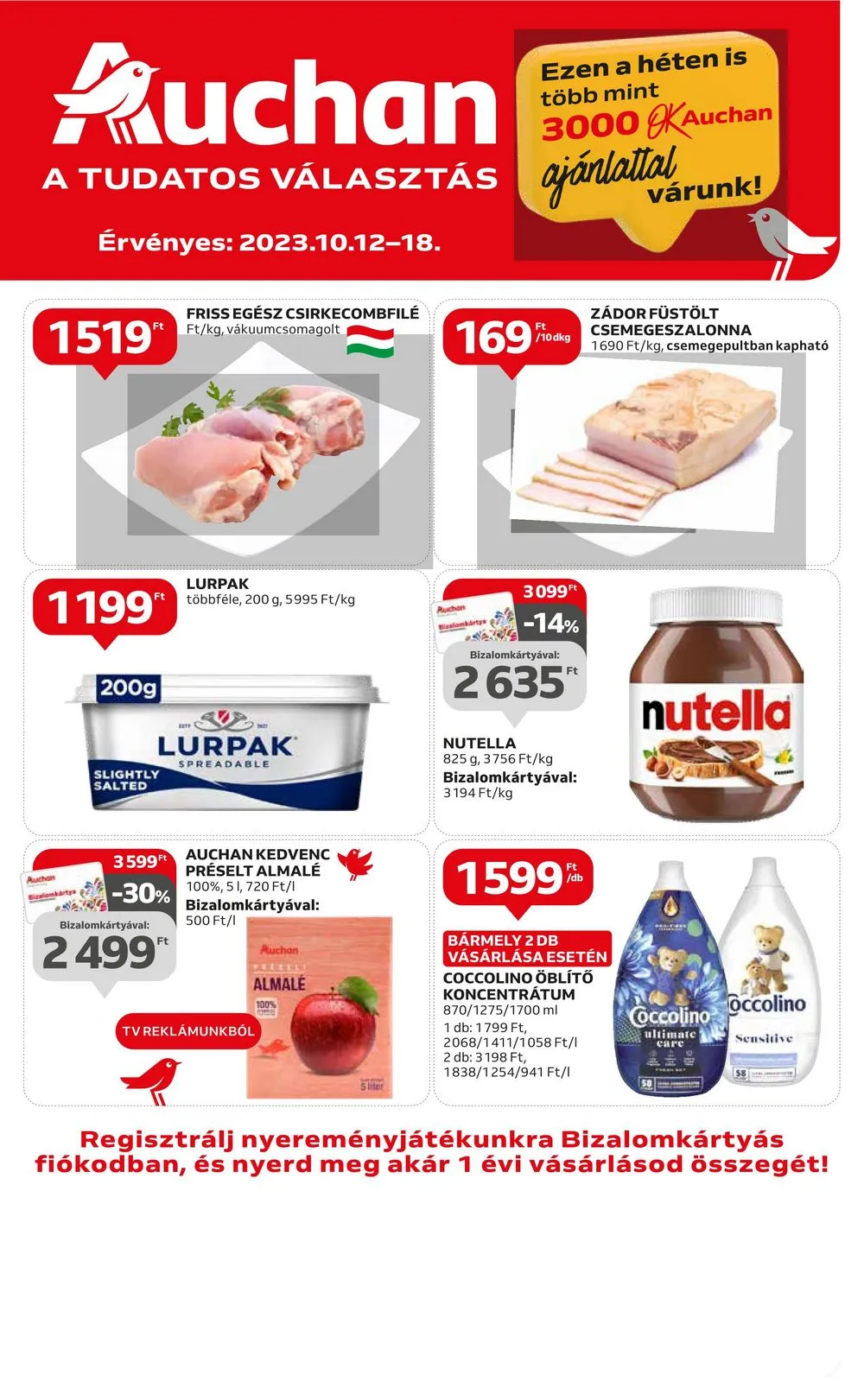 Auchan akciós újság Hipermarket 10.12–10.18
