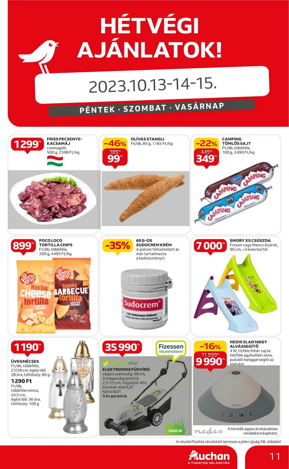 Auchan akciós újság Hipermarket 10.12–10.18 – 11. oldal