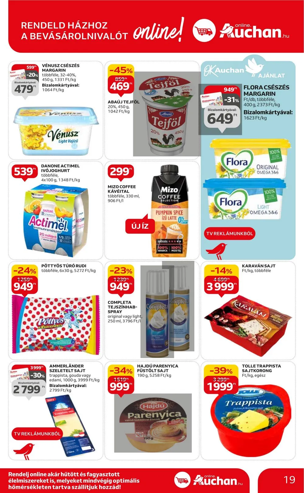 Auchan akciós újság Hipermarket 10.12–10.18 – 19. oldal