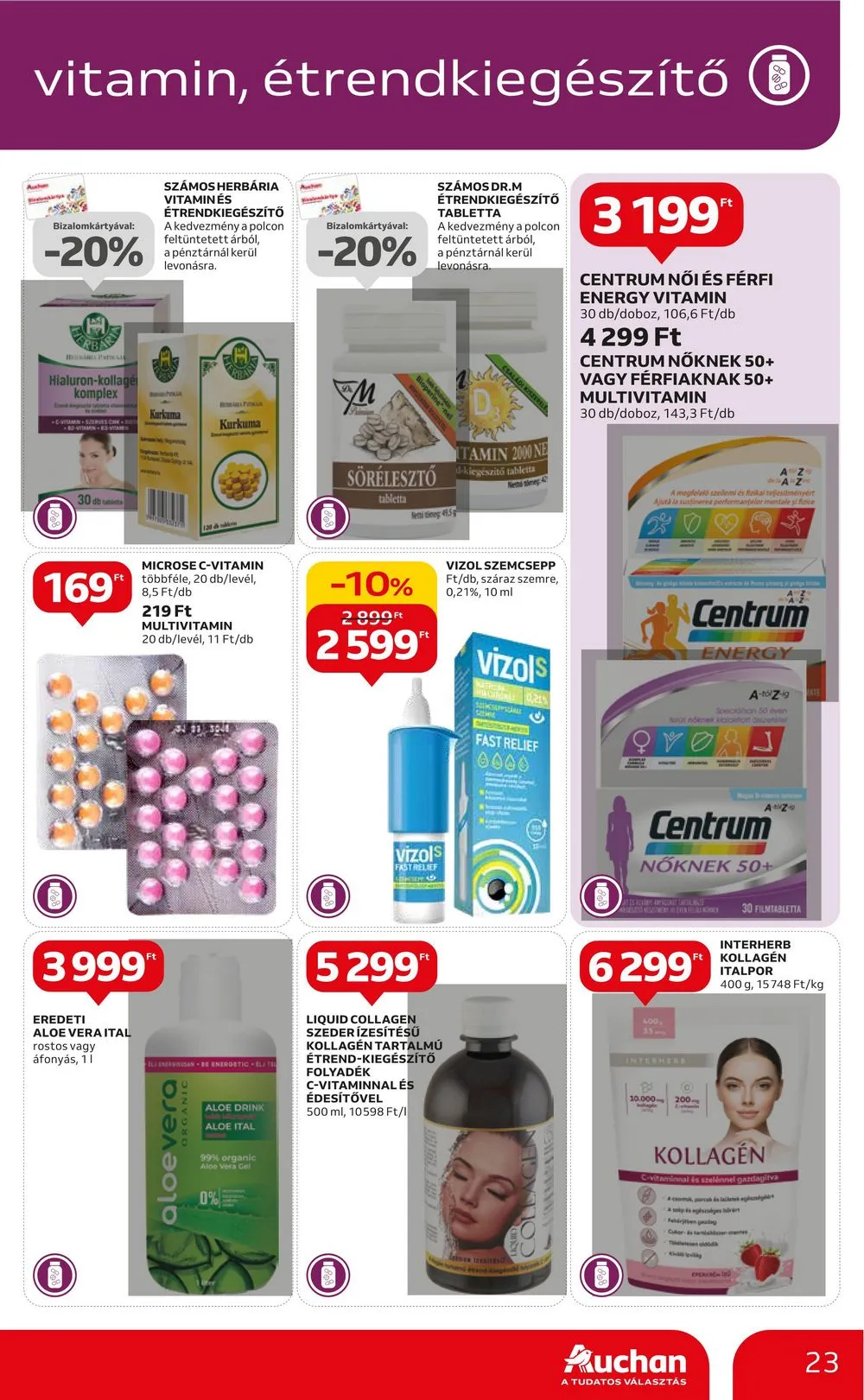 Auchan akciós újság Hipermarket 10.12–10.18 – 23. oldal