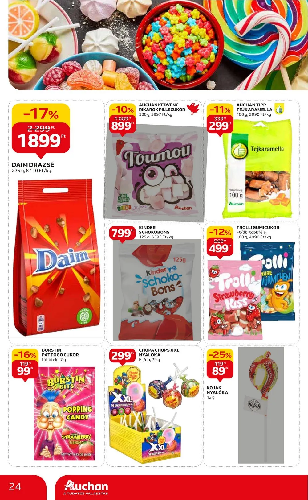 Auchan akciós újság Hipermarket 10.12–10.18 – 24. oldal