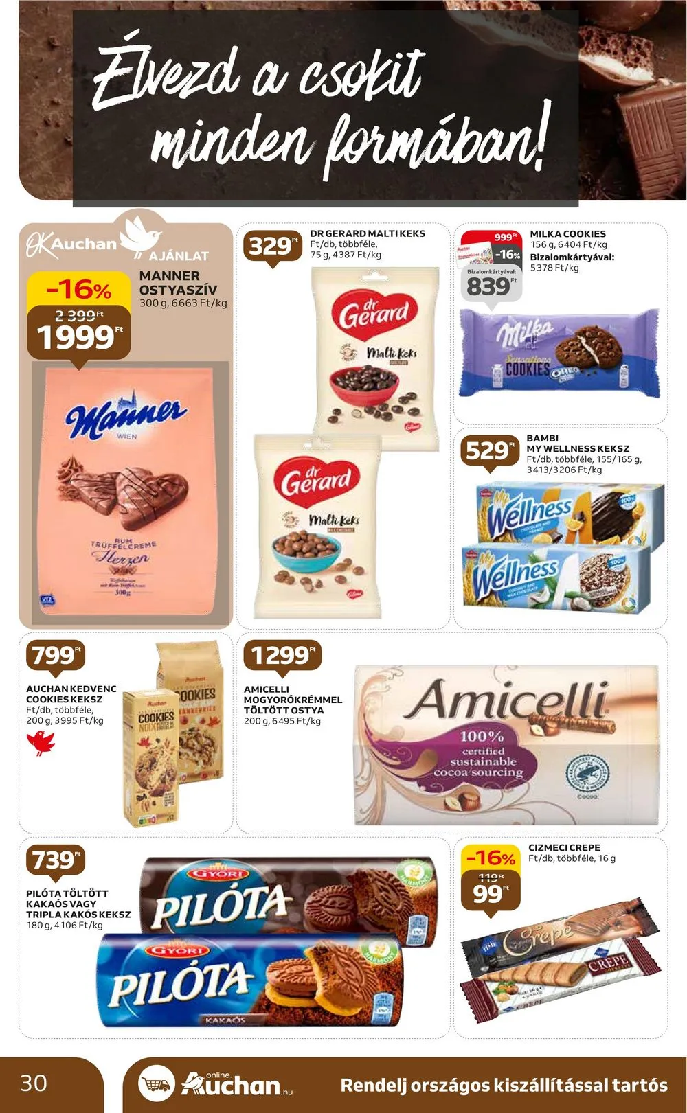 Auchan akciós újság Hipermarket 10.12–10.18 – 30. oldal