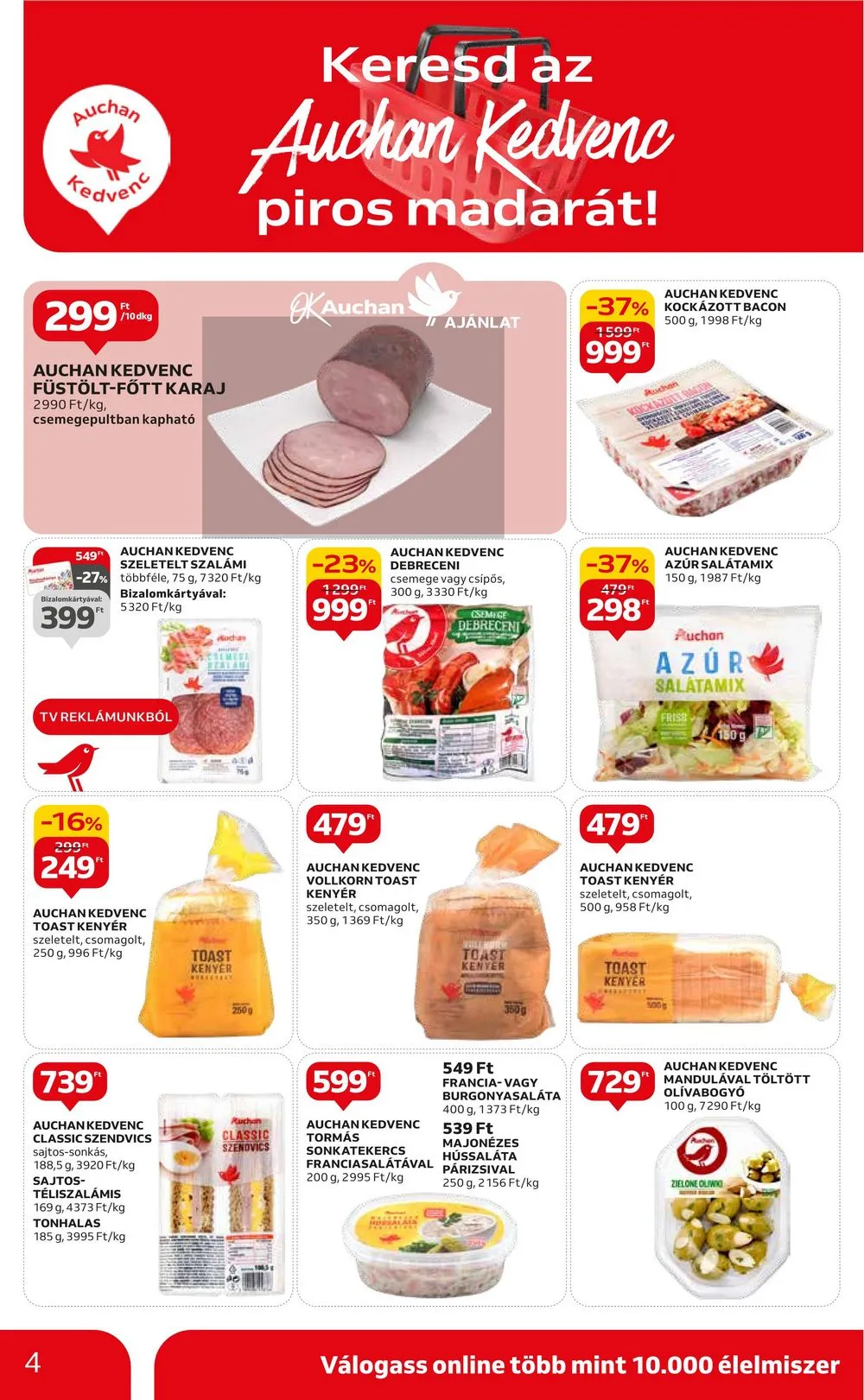 Auchan akciós újság Hipermarket 10.12–10.18 – 4. oldal