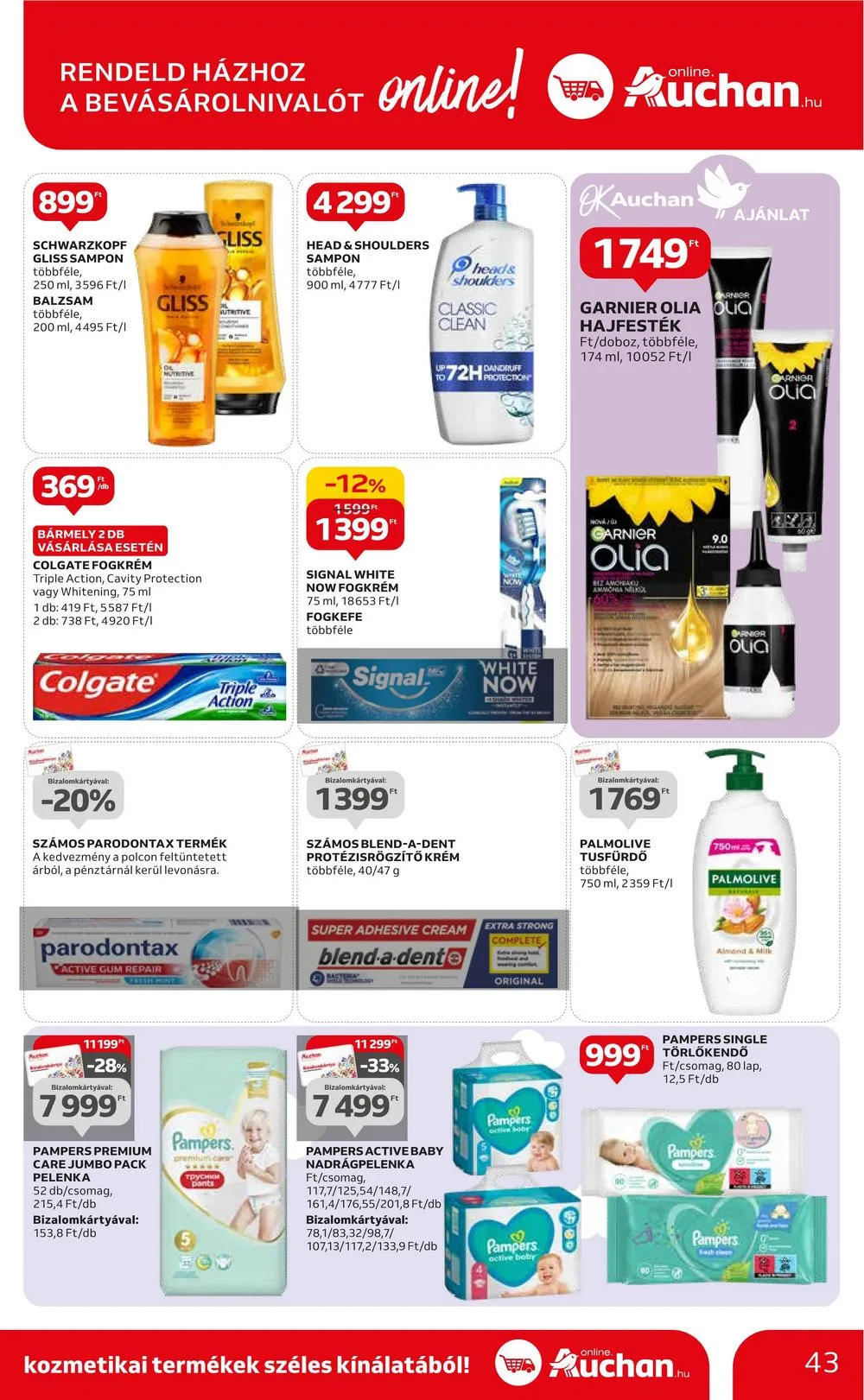 Auchan akciós újság Hipermarket 10.12–10.18 – 43. oldal