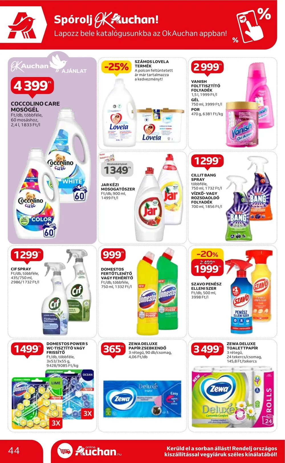 Auchan akciós újság Hipermarket 10.12–10.18 – 44. oldal