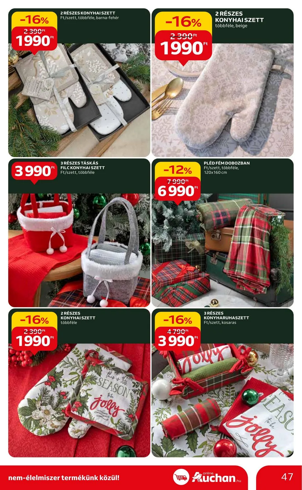 Auchan akciós újság Hipermarket 10.12–10.18 – 47. oldal