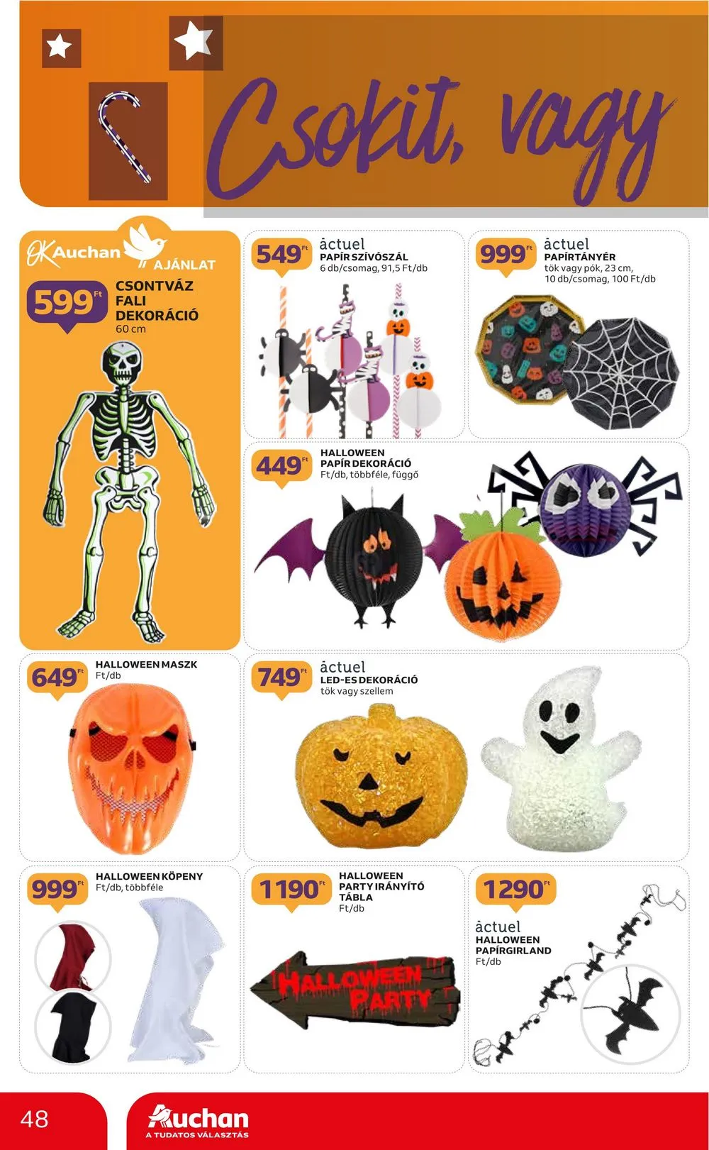 Auchan akciós újság Hipermarket 10.12–10.18 – 48. oldal