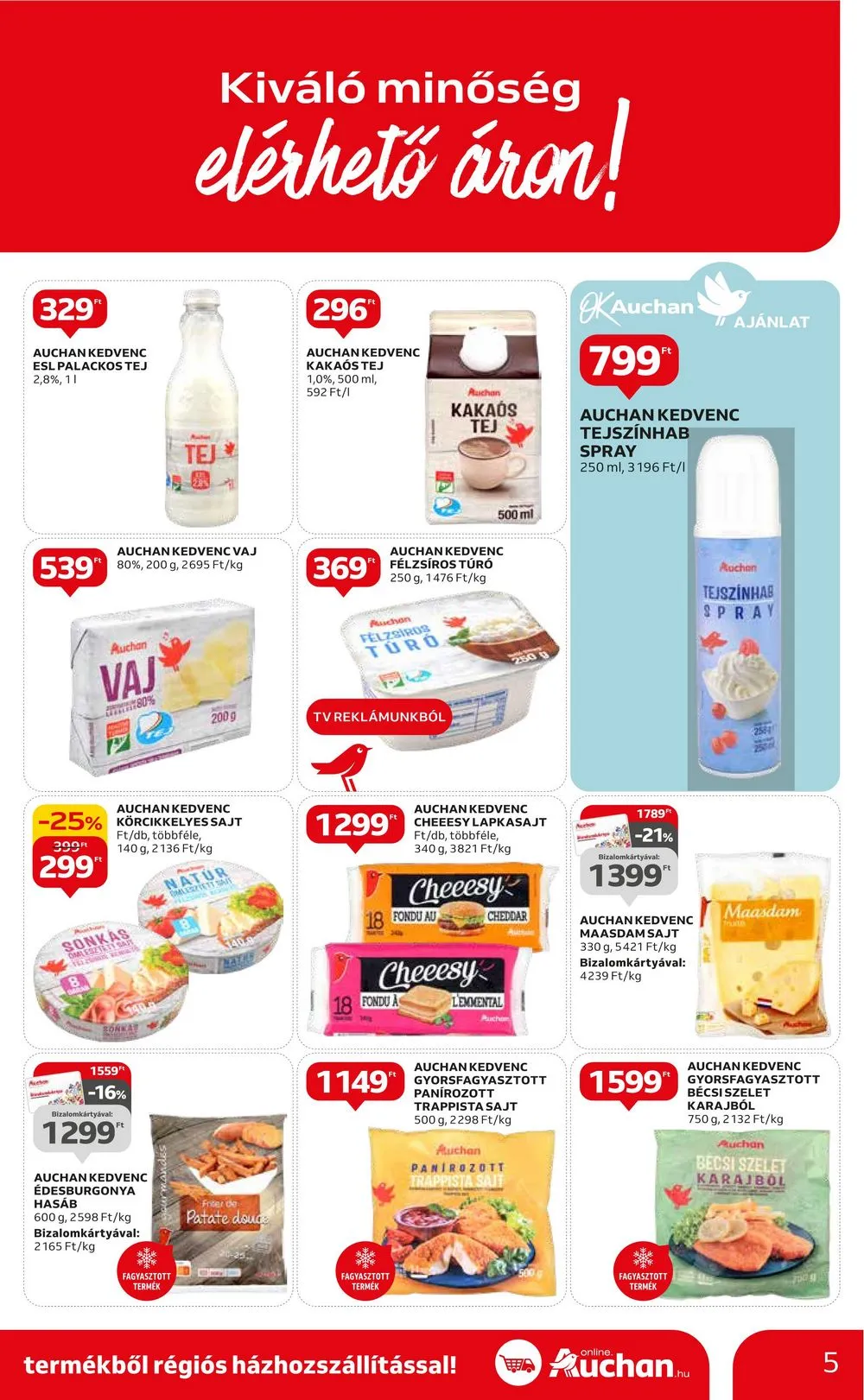 Auchan akciós újság Hipermarket 10.12–10.18 – 5. oldal
