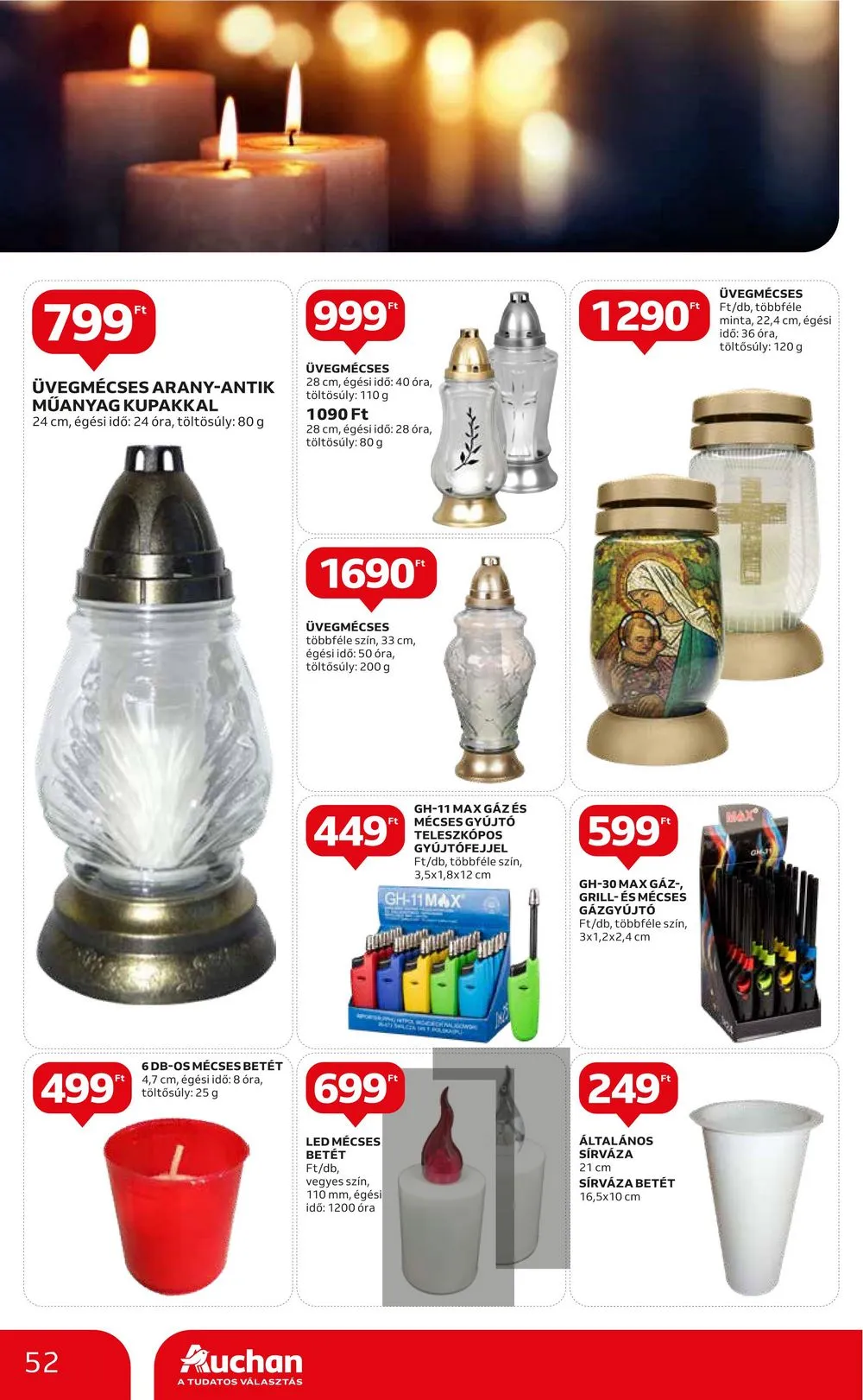 Auchan akciós újság Hipermarket 10.12–10.18 – 52. oldal