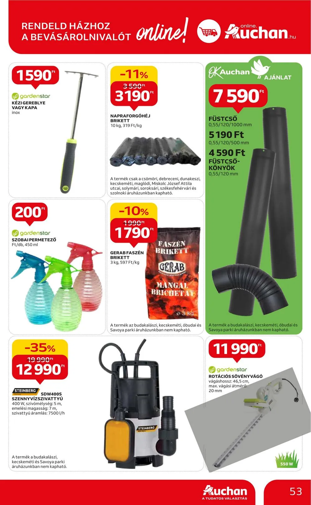 Auchan akciós újság Hipermarket 10.12–10.18 – 53. oldal