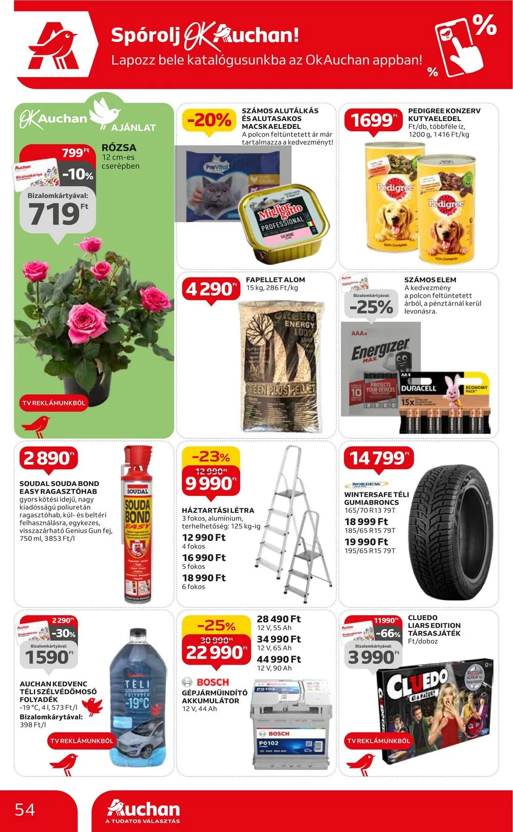Auchan akciós újság Hipermarket 10.12–10.18 – 54. oldal