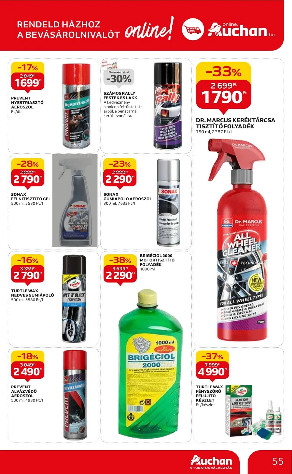 Auchan akciós újság Hipermarket 10.12–10.18 – 55. oldal