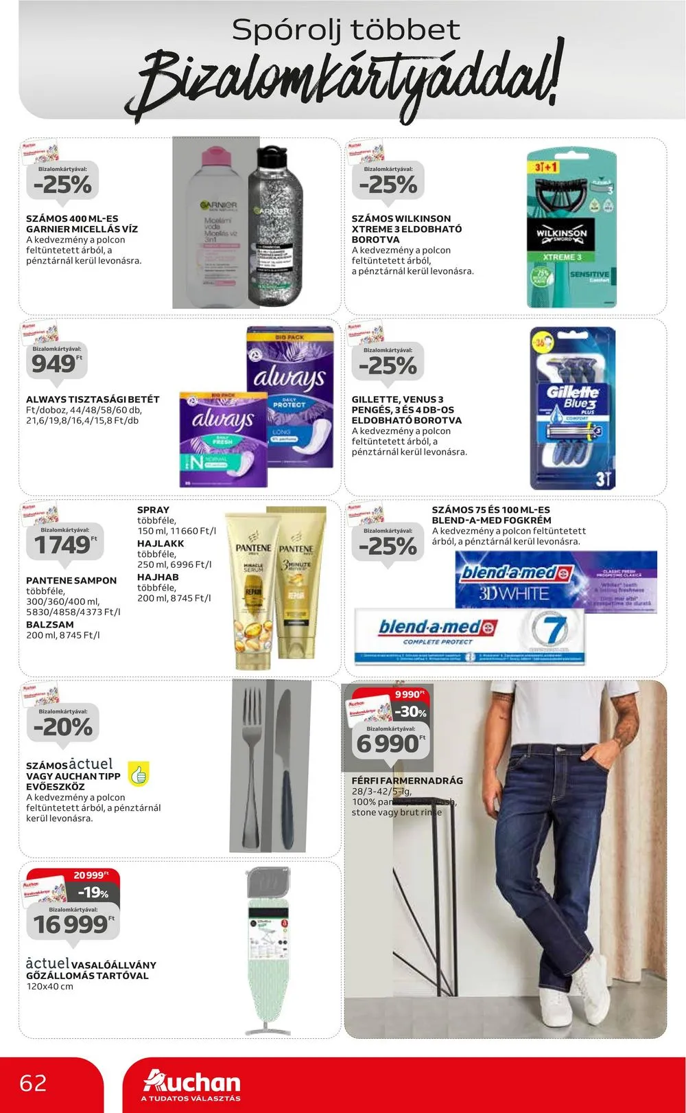 Auchan akciós újság Hipermarket 10.12–10.18 – 62. oldal