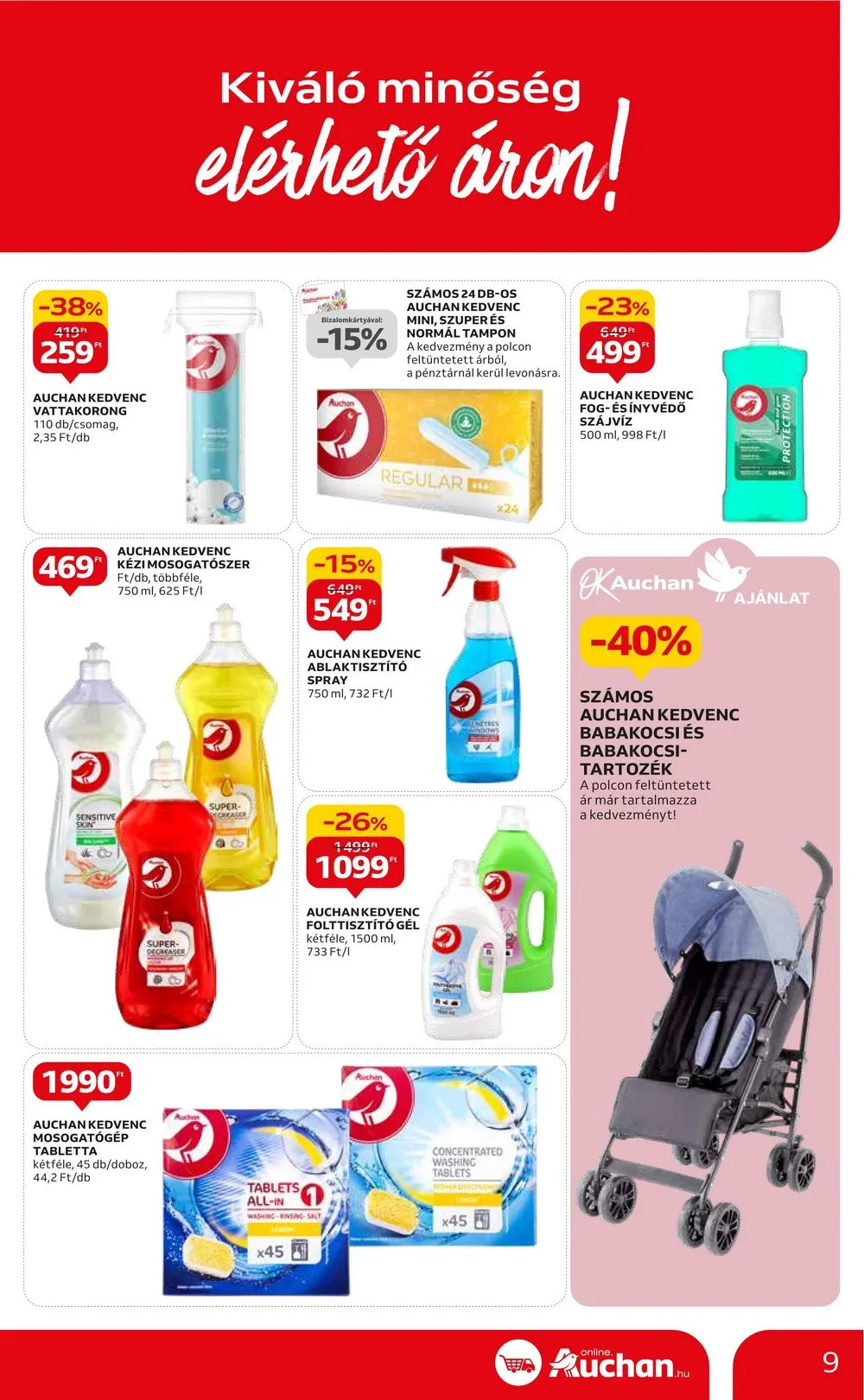 Auchan akciós újság Hipermarket 10.12–10.18 – 9. oldal