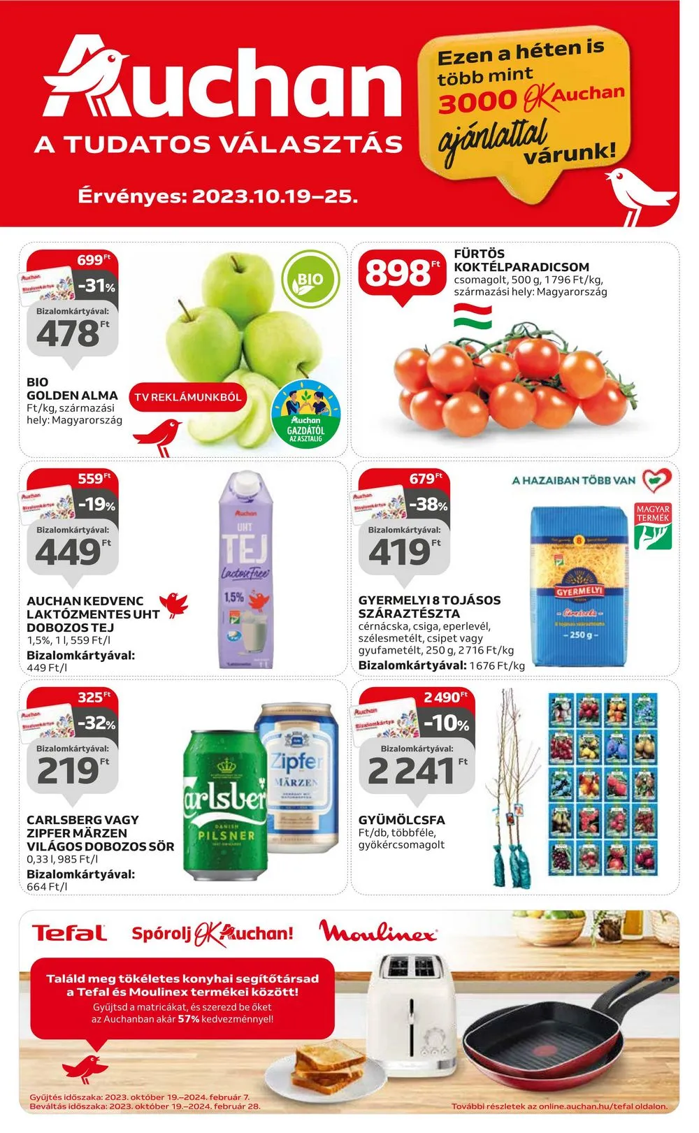 Auchan akciós újság Hipermarket 10.19–10.25