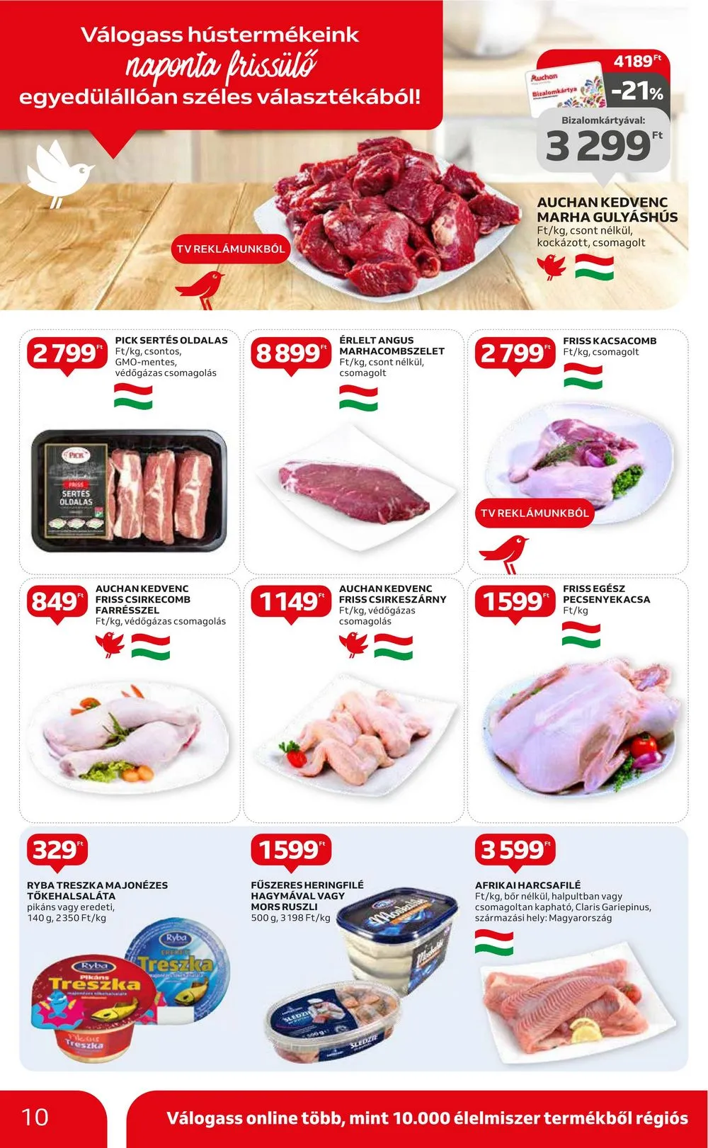 Auchan akciós újság Hipermarket 10.19–10.25 – 10. oldal