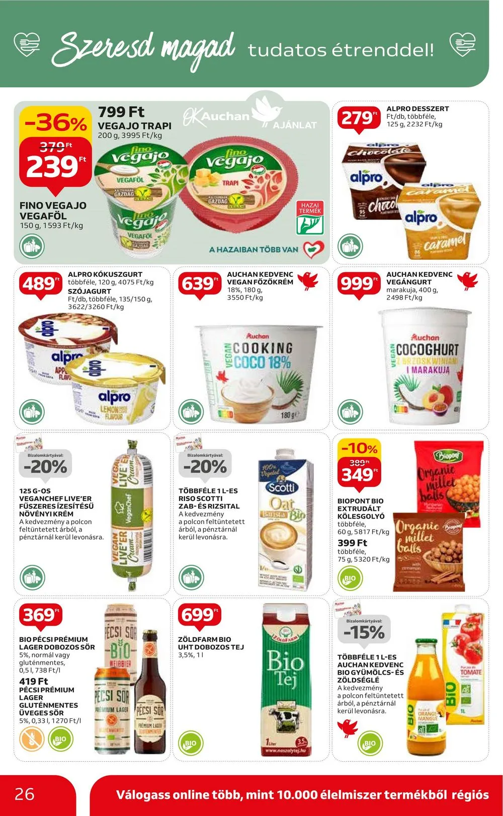 Auchan akciós újság Hipermarket 10.19–10.25 – 26. oldal