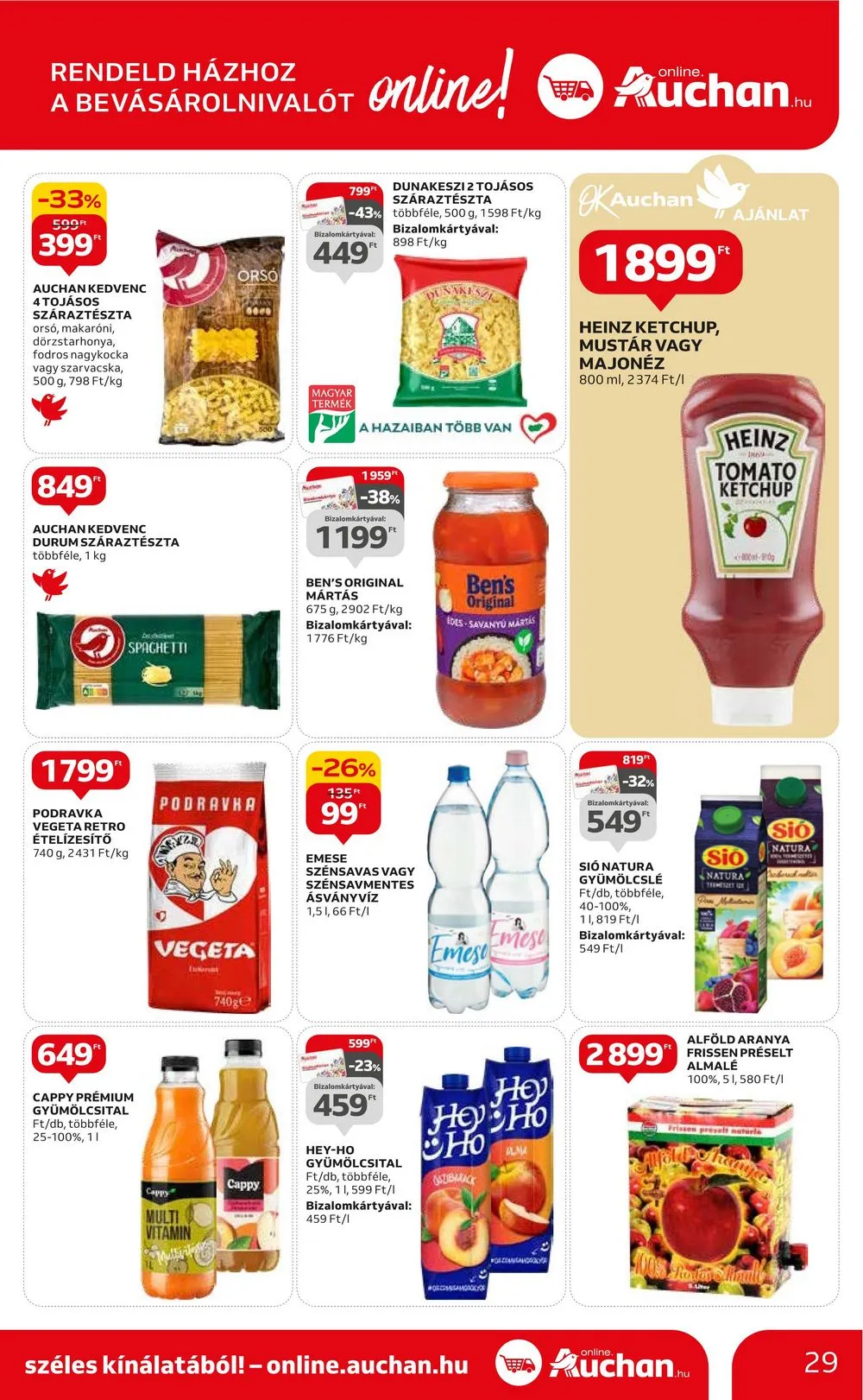 Auchan akciós újság Hipermarket 10.19–10.25 – 29. oldal