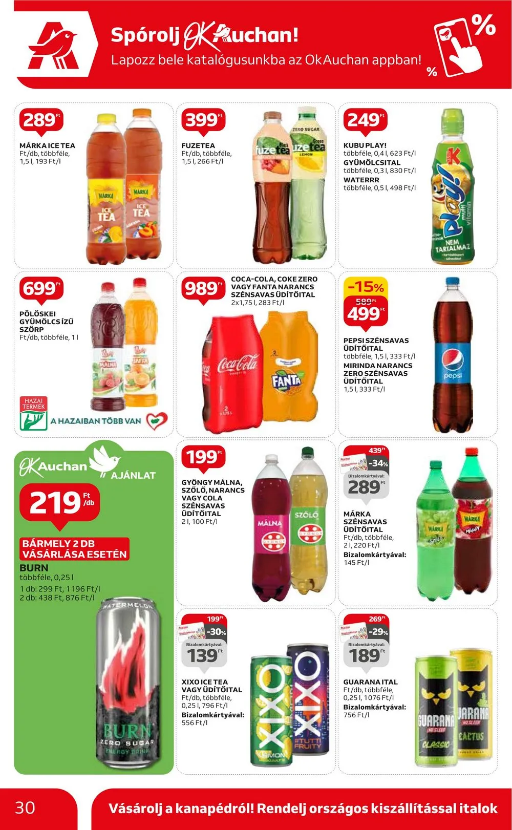 Auchan akciós újság Hipermarket 10.19–10.25 – 30. oldal