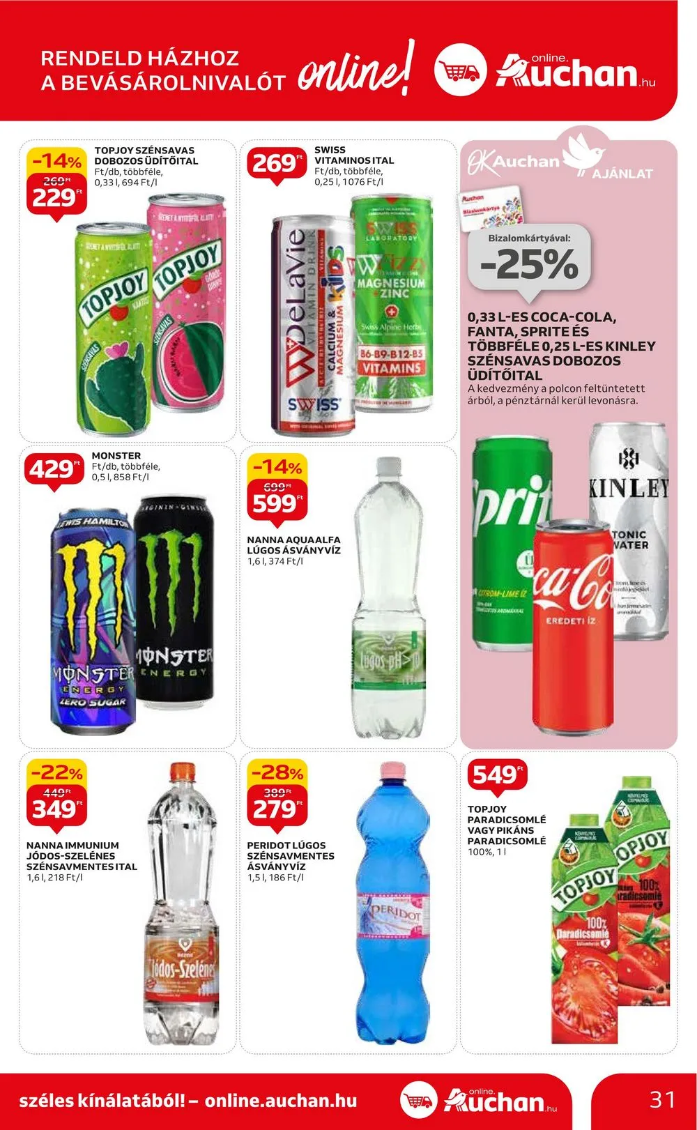 Auchan akciós újság Hipermarket 10.19–10.25 – 31. oldal