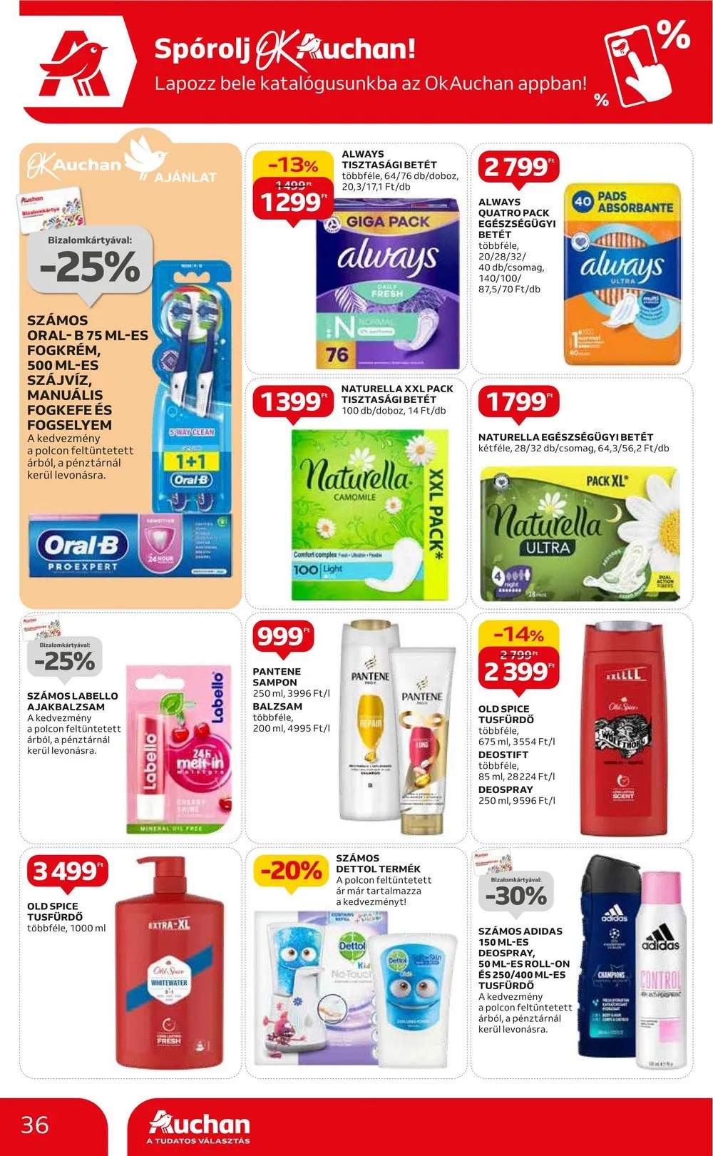 Auchan akciós újság Hipermarket 10.19–10.25 – 36. oldal