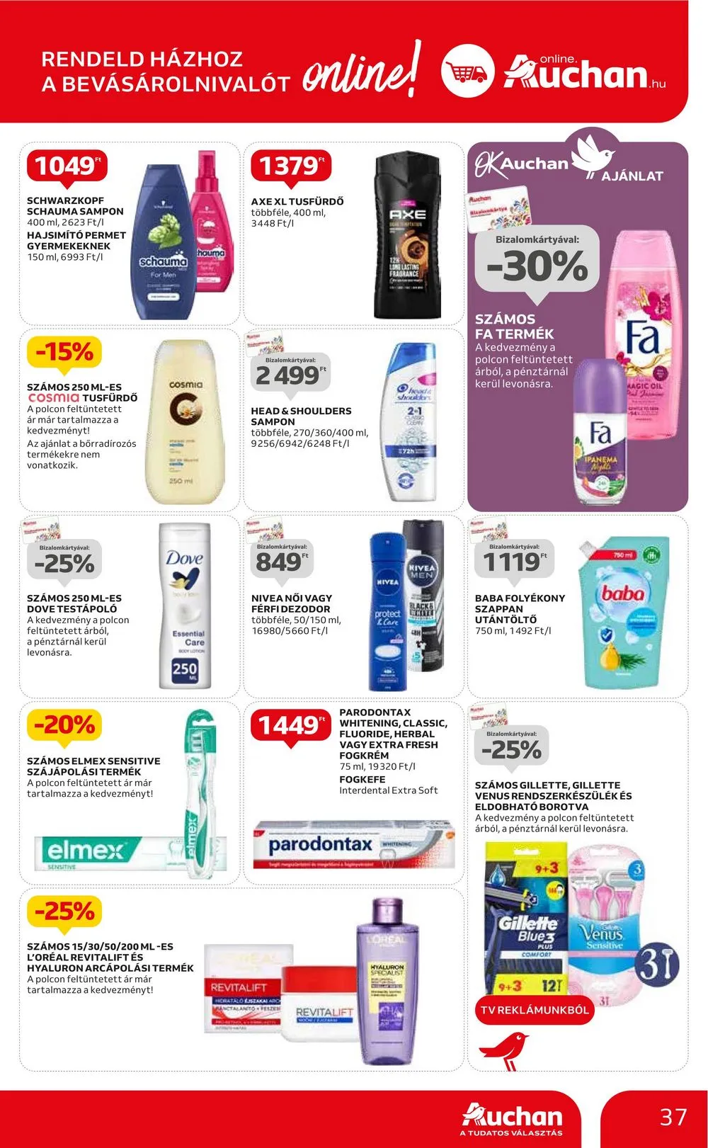 Auchan akciós újság Hipermarket 10.19–10.25 – 37. oldal