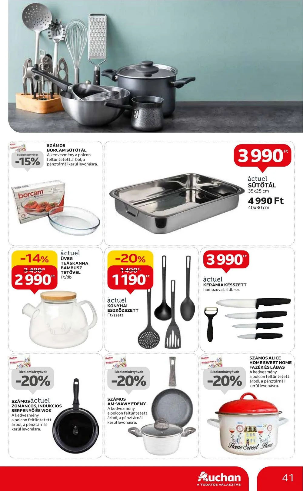 Auchan akciós újság Hipermarket 10.19–10.25 – 41. oldal