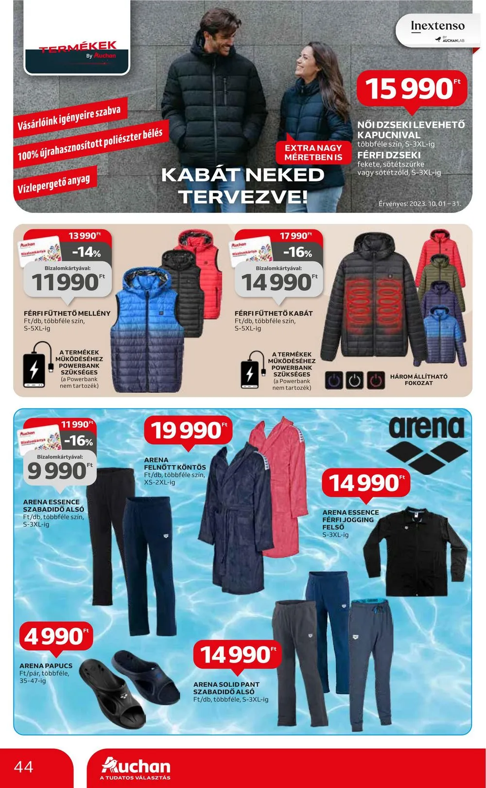 Auchan akciós újság Hipermarket 10.19–10.25 – 44. oldal