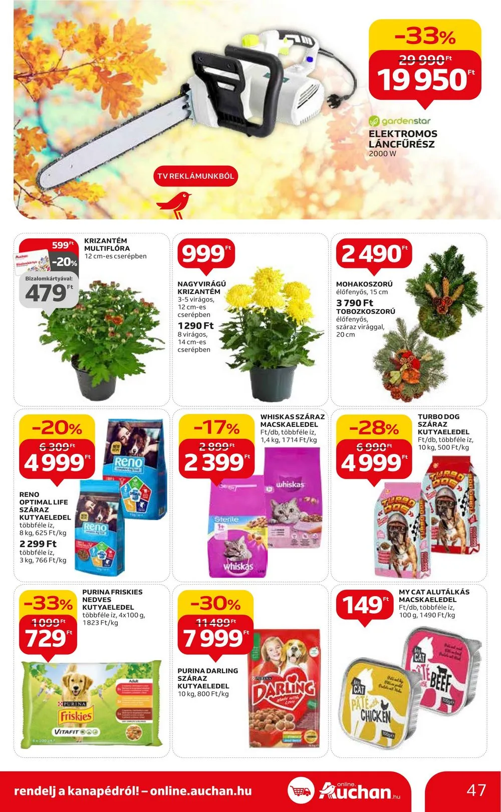 Auchan akciós újság Hipermarket 10.19–10.25 – 47. oldal