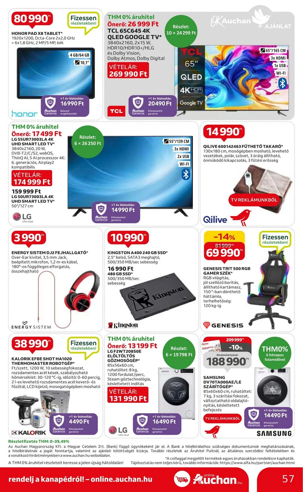 Auchan akciós újság Hipermarket 10.19–10.25 – 57. oldal