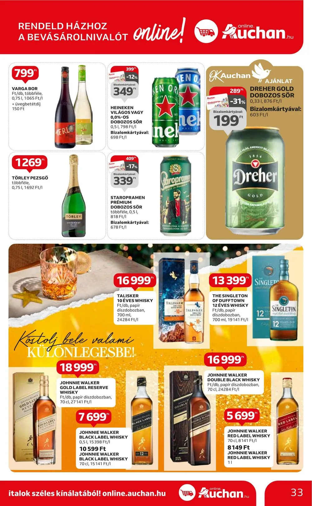 Auchan akciós újság Hipermarket 10.26–10.31 – 33. oldal