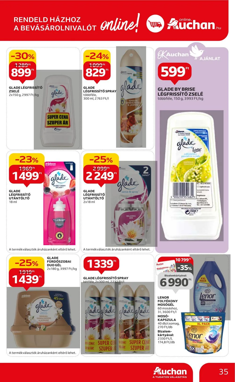 Auchan akciós újság Hipermarket 10.26–10.31 – 35. oldal