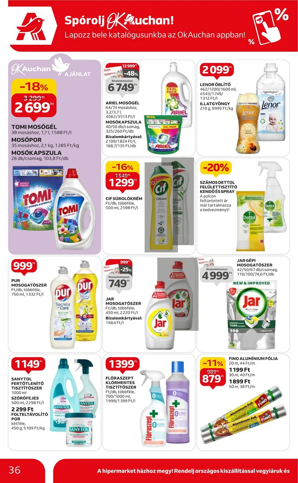 Auchan akciós újság Hipermarket 10.26–10.31 – 36. oldal