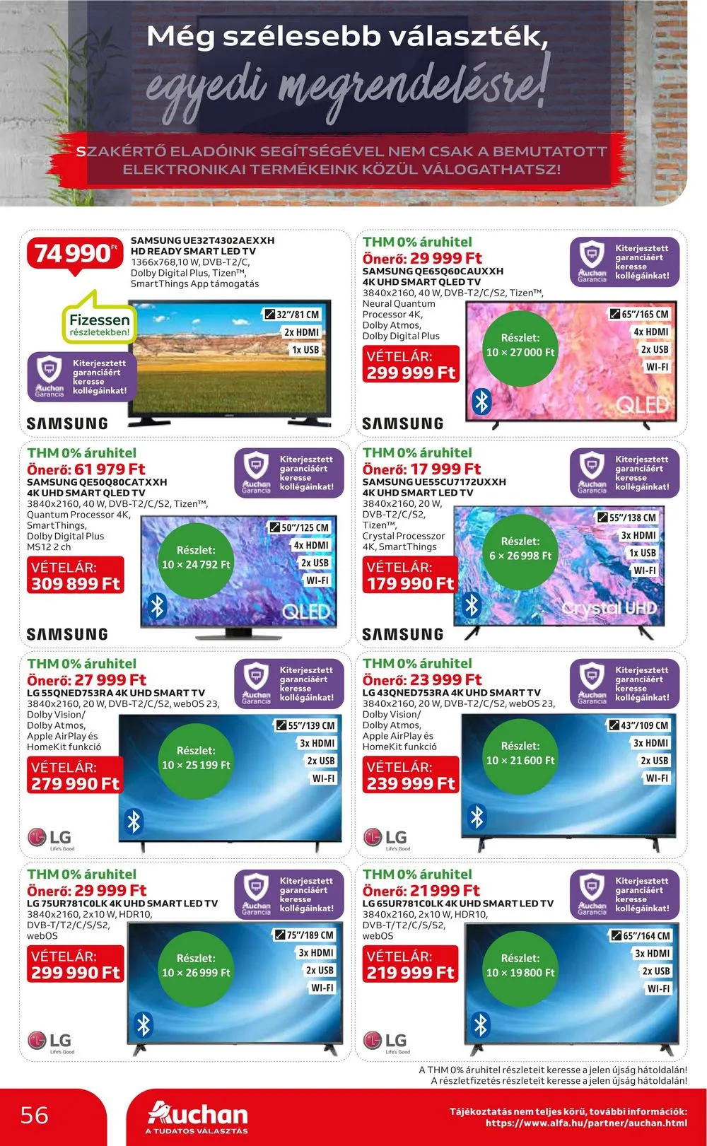 Auchan akciós újság Hipermarket 10.26–10.31 – 56. oldal