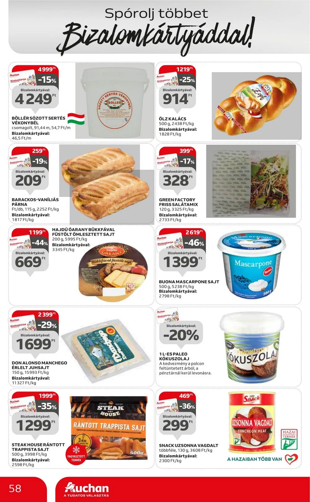 Auchan akciós újság Hipermarket 10.26–10.31 – 58. oldal