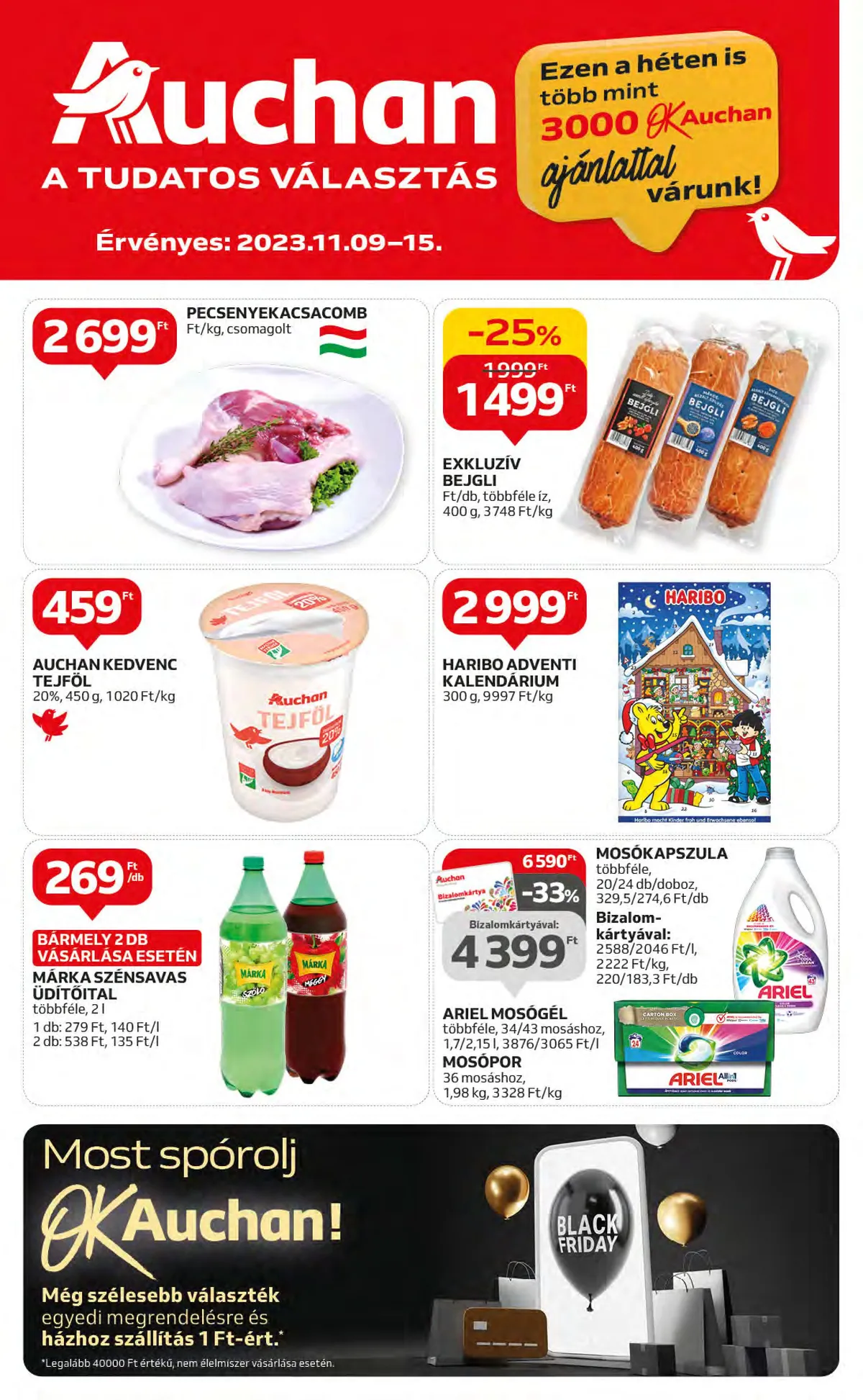Auchan akciós újság Hipermarket 11.09–11.15