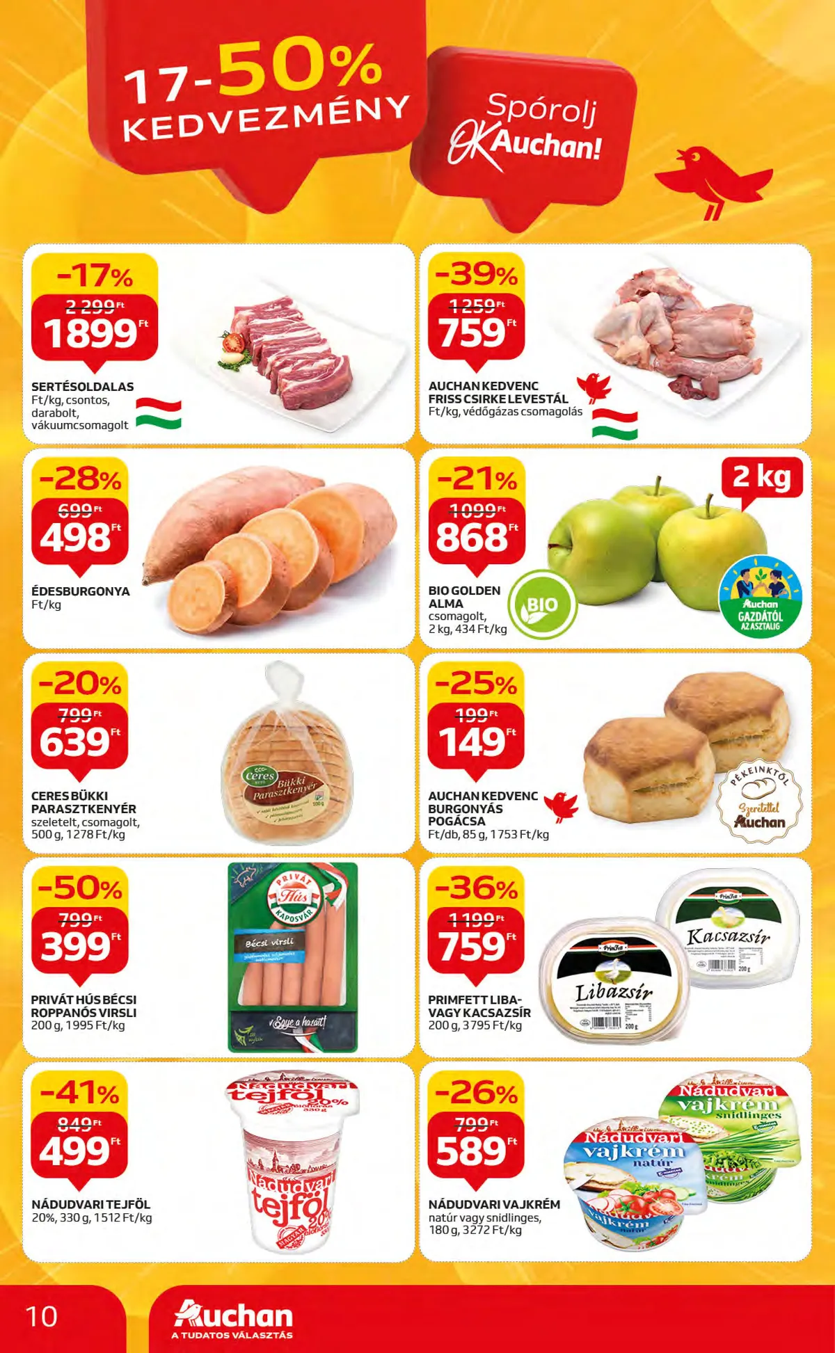 Auchan akciós újság Hipermarket 11.09–11.15 – 10. oldal