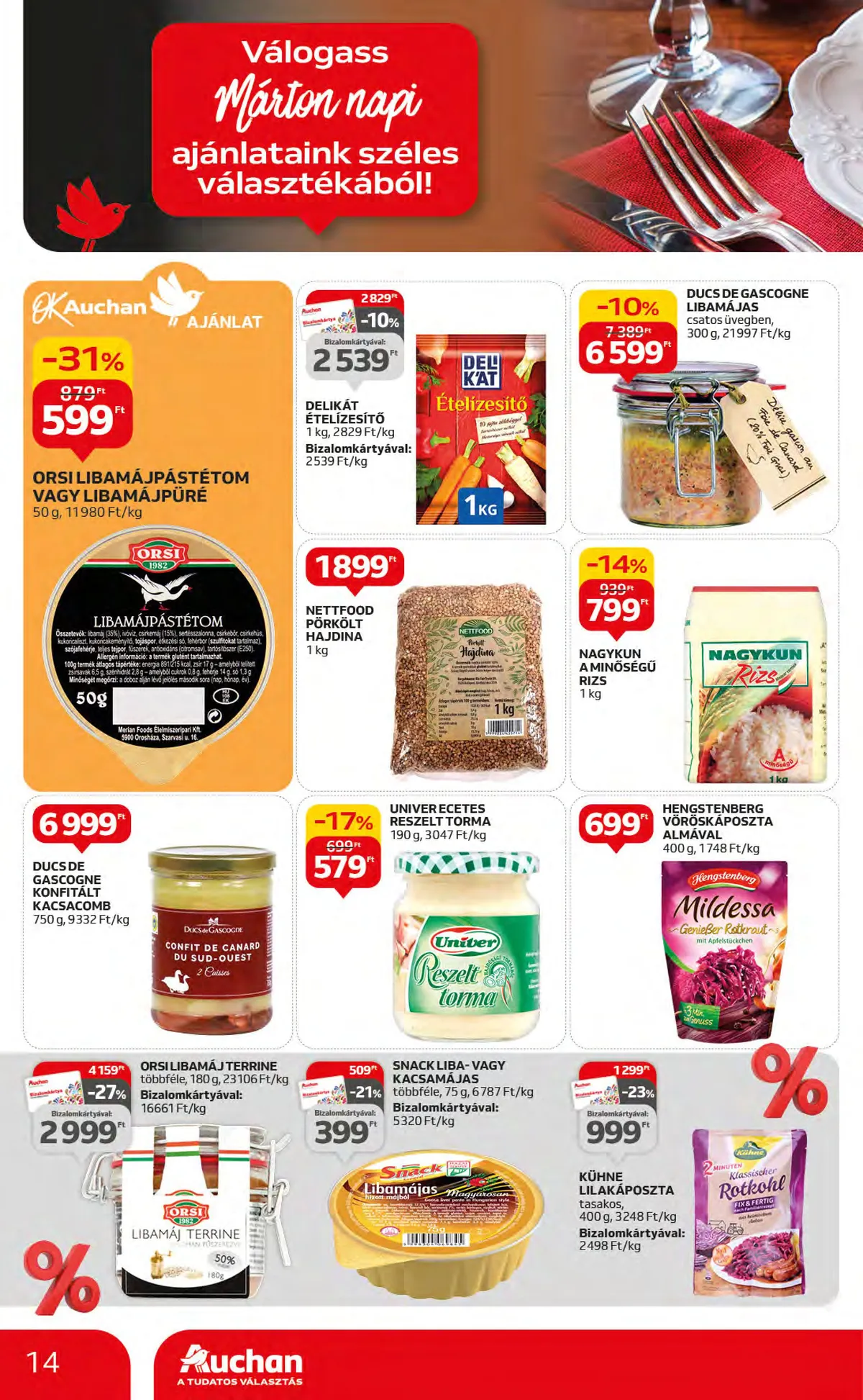 Auchan akciós újság Hipermarket 11.09–11.15 – 14. oldal